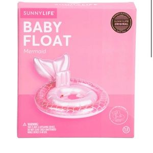 Sunnylife Pearlized Pink Mermaid Inflatable‎ Baby Pool Float